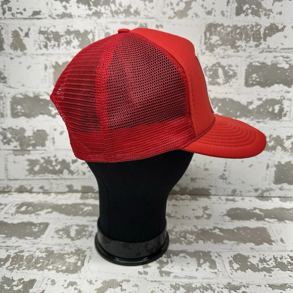 Gold Medal Headwear St Thomas Virgin Islands Trucker Hat Red Foam Front Mesh